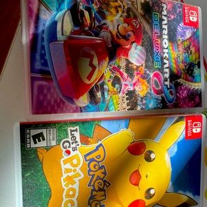 Switch game . Mario and pockemon